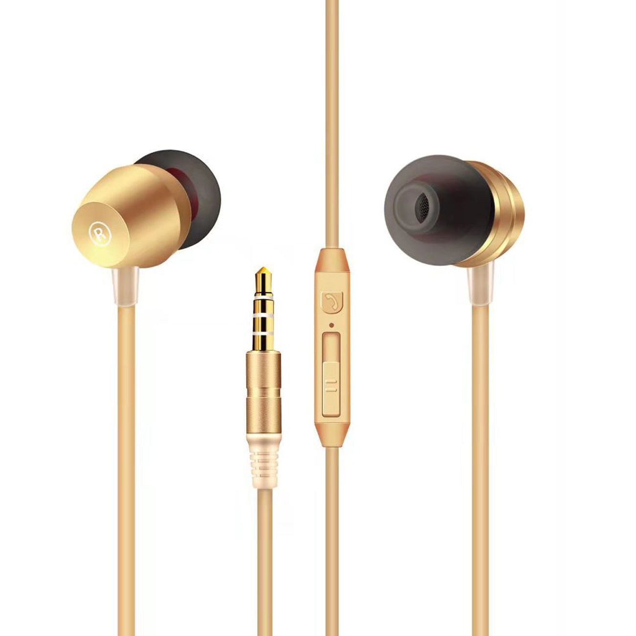 High Quality Sound Universal In-ear Earphones In Gold-HSH11GD